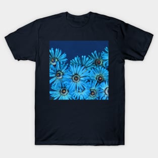 Turquoise Succulent Flowers close-up T-Shirt